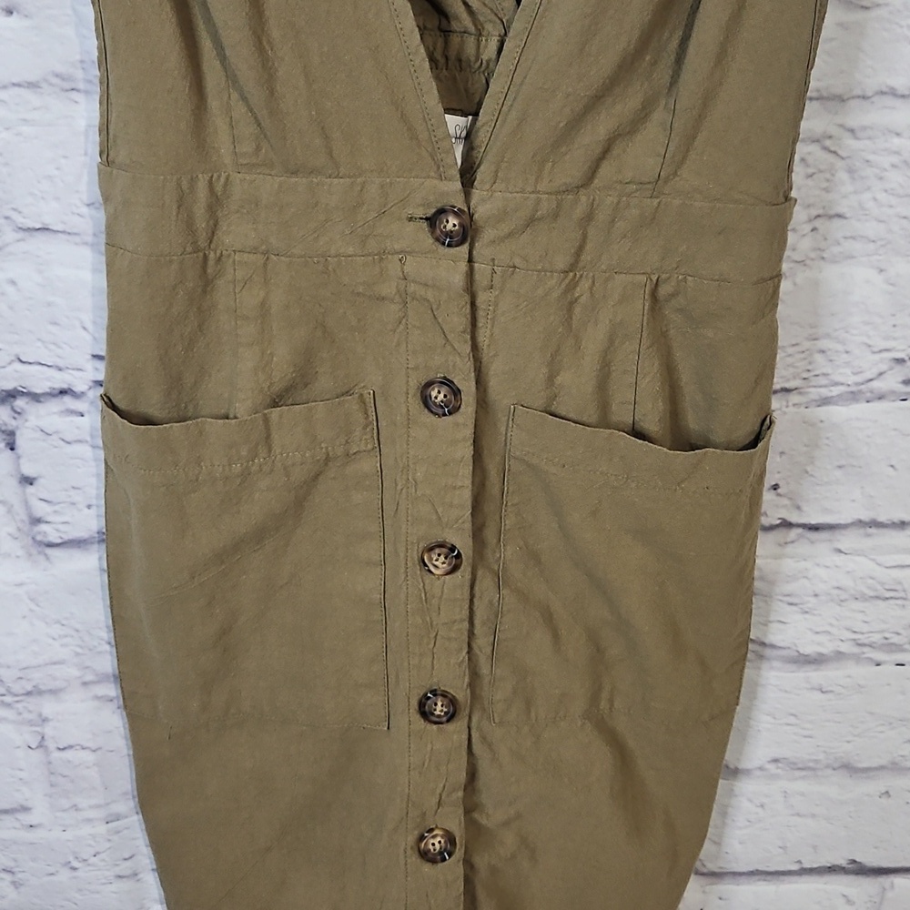 Sienna Sky Olive Jumper Mini Dress - Picture 2 of 4